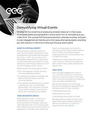 EEG Demystifying Virtual Events